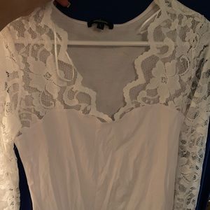 Long sleeve white blouse!